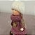 Enfeite Decorativo De Natal - Anjo Sentado Rosa - 7x13x5cm - 1 unidade - Rizzo - Imagem 3