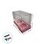 Caixa Mini Cupcake Com Tampa Transparente 2 Cavidades (11x9x5,5cm) Rosa com Bolinhas Marrons - 10 unidades - Assk - Rizz - Imagem 3
