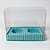 Caixa Mini Cupcake Com Tampa Transparente 2 Cavidades (11x9x5,5cm) Azul com Bolinhas Marrons - 10 unidades - Assk - Rizz - Imagem 1