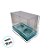 Caixa Mini Cupcake Com Tampa Transparente 2 Cavidades (11x9x5,5cm) Azul com Bolinhas Marrons - 10 unidades - Assk - Rizz - Imagem 3