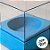 Caixa Mini Bolo P (5x5x5cm) Azul - 10 unidades - Assk - Rizzo - Imagem 2