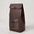 Sacola Para Lembrancinha P com Visor - Marrom - 7,5x19x6cm - 10 unidades - Assk - Rizzo - Imagem 1