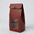 Sacola Para Lembrancinha P com Visor - Vinho - 7,5x19x6cm - 10 unidades - Assk - Rizzo - Imagem 1