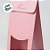 Sacola Para Lembrancinha P com Visor - Rosa - 7,5x19x6cm - 10 unidades - Assk - Rizzo - Imagem 2