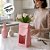 Sacola Para Lembrancinha P com Visor - Rosa - 7,5x19x6cm - 10 unidades - Assk - Rizzo - Imagem 4