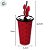 Copo de Plástico com Tampa e Canudo Minnie Mouse - 500ml - 1 unidade - Disney Original - Rizzo - Imagem 3