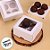 Caixa 4 Doces com Visor VC8 (8cm x 8cm x 4cm) Branca - 20 unidades - Rizzo - Imagem 4