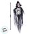 Enfeite Decorativo de Halloween com Luz e Som - Boneco Caveira com Lápide - Hércules - 136cm - 1 unidade - Cromus - Rizz - Imagem 2