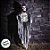 Enfeite Decorativo de Halloween com Luz e Som - Boneco Caveira com Lápide - Hércules - 136cm - 1 unidade - Cromus - Rizz - Imagem 4