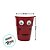 Copo de Plástico Rígido de Halloween - Assustador - Vermelho - 350ml - 1 unidade - Cromus - Rizzo - Imagem 2