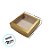Caixa com Visor VC15 (15cm x 15cm x 5cm) Ouro - 20 unidades - Rizzo - Imagem 3