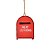 Enfeite Para Pendurar De Natal - Caixa de Correio - Vermelho - 6cm - 1 unidade - Cromus - Rizzo - Imagem 2