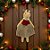 Enfeite Para Pendurar De Natal - Ratinha - Vestido Vermelho - 18cm - 1 unidade - Cromus - Rizzo - Imagem 1