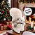 Enfeite Decorativo De Natal - Esquilo - Noite Feliz - Branco - 27cm - 1 unidade - Cromus - Rizzo - Imagem 4