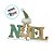 Enfeite Natalino De Mesa Em MDF - Noel Com Gorro - Verde - 16cm - 1 unidade - Cromus - Rizzo - Imagem 2