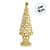 Mini Pinheiro De Natal Em Cerâmica - Dourado - 20x7cm - 1 unidade - Cromus - Rizzo - Imagem 2