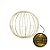 Bola De Natal Com 320 Leds Bivolt - Dourado Claro - 50x50cm  - 1 unidade - Cromus - Rizzo - Imagem 1