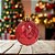 Bola De Natal - Texturizada Losango - Vermelho - 6cm  - 6 unidades - Cromus - Rizzo - Imagem 1