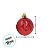 Bola De Natal - Texturizada Losango - Vermelho - 6cm  - 6 unidades - Cromus - Rizzo - Imagem 3