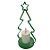 Enfeite Moldura Arvore De Natal com Vela LED - Verde - 11x22x9,5cm - 1 unidade - Artlille - Rizzo - Imagem 1