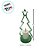 Enfeite Moldura Arvore De Natal com Vela LED - Verde - 11x22x9,5cm - 1 unidade - Artlille - Rizzo - Imagem 3