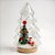 Enfeite Árvore De Natal De Vidro com LED - Papai Noel na Neve - 10x18,5x8cm - 1 unidades - Artlille - Rizzo - Imagem 1