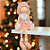 Boneca Angel Sentada de Natal - Rosa - 66cm - 1 unidade - Rizzo - Imagem 1
