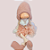 Boneca Angel Sentada de Natal - Rosa - 66cm - 1 unidade - Rizzo - Imagem 3