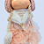 Boneca Angel Sentada de Natal - Rosa - 66cm - 1 unidade - Rizzo - Imagem 4