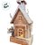 Casinha Nevada Decorativa de Natal - Branco - 46cm - 1 unidade - Rizzo - Imagem 2