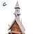 Casinha Nevada Decorativa de Natal - Branco - 46cm - 1 unidade - Rizzo - Imagem 4