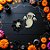 Aplique Decorativo De Hallowen - Fantasma e Teia De Aranha - Branco e Preto - 1,5cm - 10 unidades - Rizzo - Imagem 1
