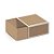 Caixa Luva - Kraft com Borda Branca - 6x6x3,5cm - 10 unidades - Cromus - Rizzo - Imagem 1