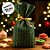 Saco Para Presente Decorado Perolado - Light Verde - M4 30x44cm - 50 unidades - Cromus - Rizzo - Imagem 3