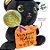 Gato de Pelúcia com Saquinho "Happy Halloween" - Preto - 20cm  - 1 unidade - Rizzo - Imagem 6