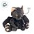 Gato de Pelúcia com Asa de Morcego - Preto - 20cm  - 1 unidade - Rizzo - Imagem 3