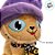 Gato de Pelúcia com Chapéu de Bruxa - Marrom - 25cm  - 1 unidade - Rizzo - Imagem 6