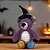 Urso de Pelúcia com Capa e Chápeu - Roxo - 32cm - 1 unidade - Rizzo - Imagem 1