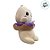 Fantasma de Pelúcia com Boia Roxa - Branco - 23 cm  - 1 unidade - Rizzo - Imagem 3