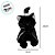 Gato de Pelúcia com Chapéu e Capa - Preto - 20cm  - 1 unidade - Rizzo - Imagem 2