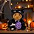Urso de Pelúcia com Roupa de Gato - Preto/Roxo - 20cm  - 1 unidade - Rizzo - Imagem 1