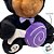 Urso de Pelúcia com Roupa de Gato - Preto/Roxo - 20cm  - 1 unidade - Rizzo - Imagem 5
