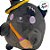 Gato de Pelúcia com Chapéu e Vassoura - Preto - 19 cm  - 1 unidade - Rizzo - Imagem 4
