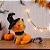 Gato de Pelúcia com Chápeu Preto - Laranja - 20cm - 1 unidade - Rizzo - Imagem 1