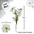 Haste Flor Permanente - Cosmo Real Flocked - Branco - 60cm - 1 unidade - FlorArte - Rizzo - Imagem 2