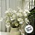 Haste Flor Permanente - Cosmo Real Flocked - Branco - 60cm - 1 unidade - FlorArte - Rizzo - Imagem 4