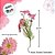 Haste Flor Permanente - Margarida Real Flocked - Rosa - 63cm - 1 unidade - FlorArte - Rizzo - Imagem 2