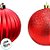 Bola de Natal - Vermelha - Gomo e Glitter - 8cm - 4 unidades - Cromus - Rizzo - Imagem 2