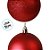Bola de Natal - Vermelha - Matte e Glitter - 8cm - 4 unidades - Cromus - Rizzo - Imagem 2