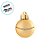 Bola de Natal - Ouro - Matte e Gomo - 8cm - 4 unidades - Cromus - Rizzo - Imagem 3